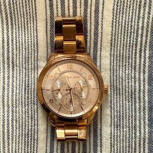 Michael Kors Rose Gold Chronograph Watch